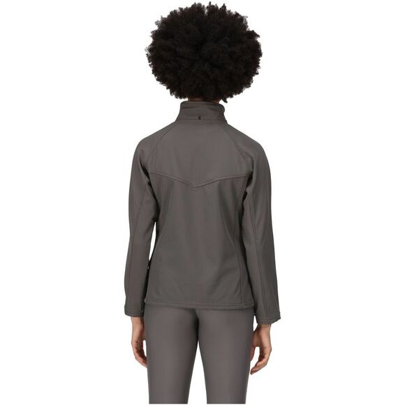 Regatta Ladies Uproar Softshell Wind Resistant Jacket / Seal Grey - Picture 4 of 4